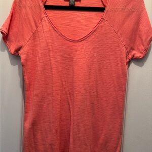 Tommy Bahama Geranium Coral V-Neck Short Sleeve Tee